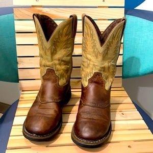 Justin Men’s Size 8.5 Stampede Western Work Boot